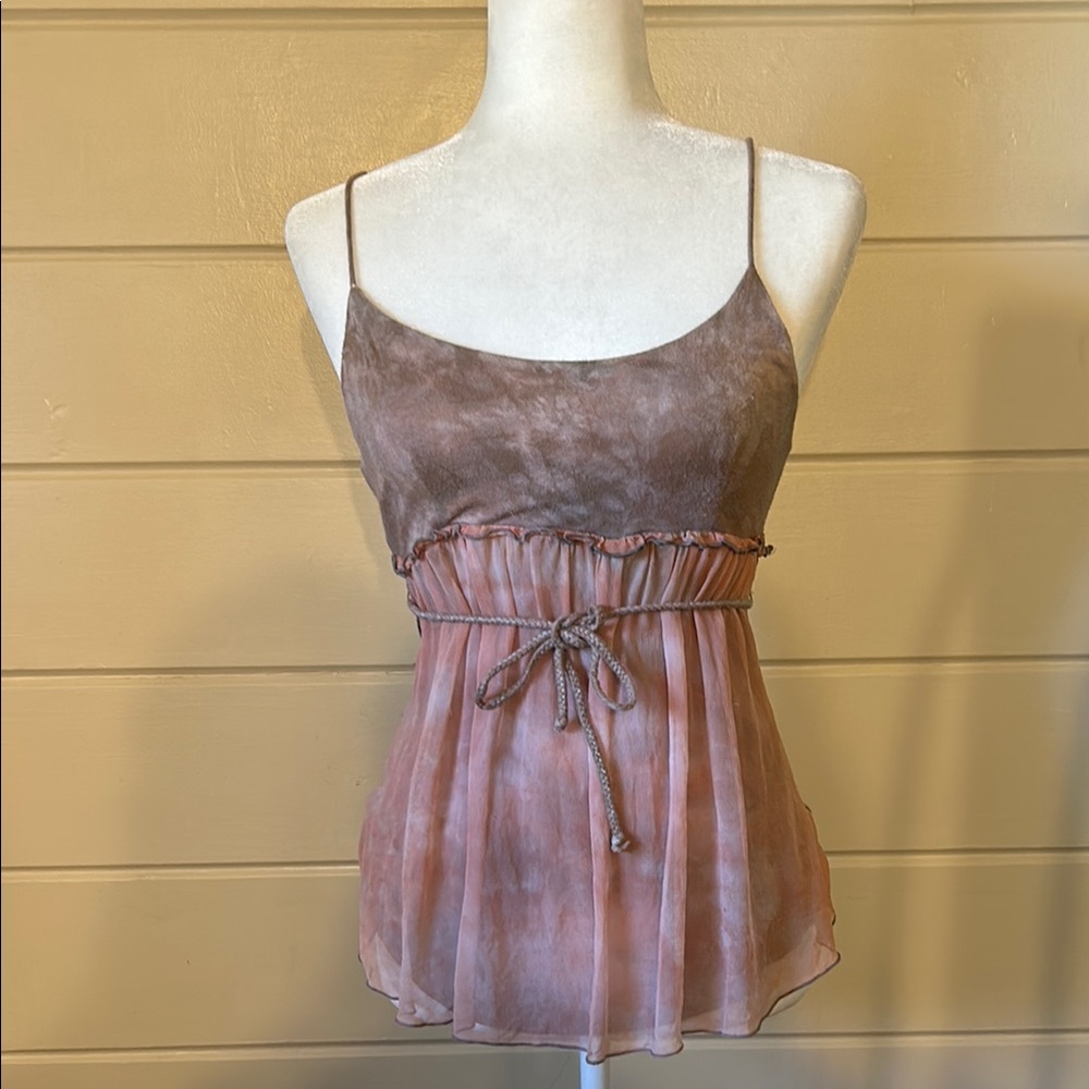 Language Los Angeles Layered Camisole Top – Size XS – Early 2000s Style